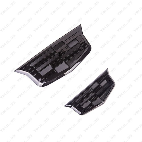 2pcs gloss black front grill - black,