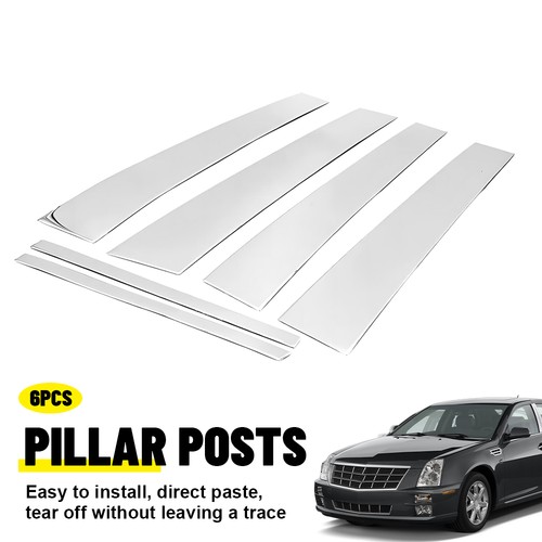 Chrome pillar posts - 6x, for
